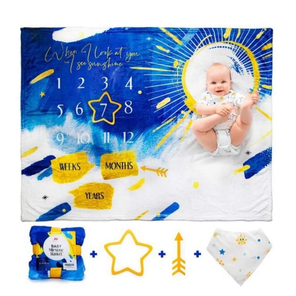 Monthly baby blanket,